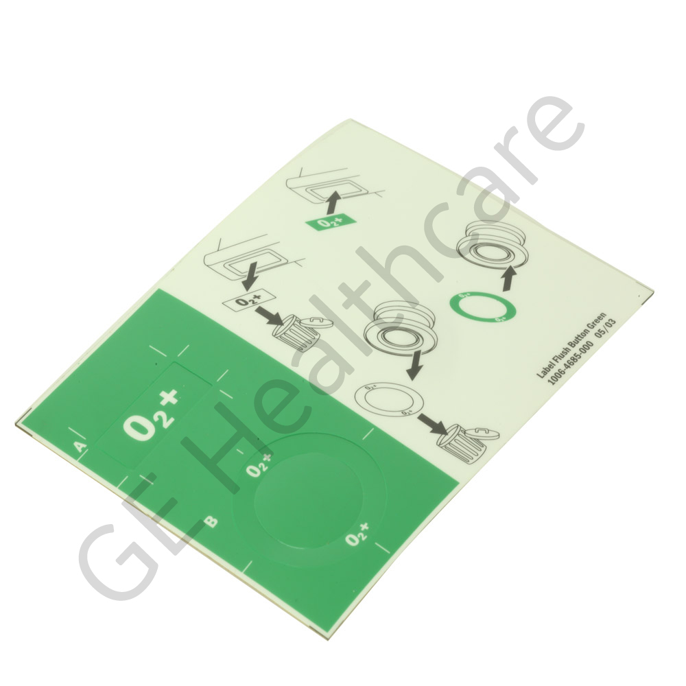CONJUNTO DE ETIQUETAS DE O2 PARA BOTÓN DE FLUSH VERDE CONJUNTO DE ETIQUETAS DE O2 PARA BOTÓN DE FLUSH VERDE