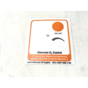 ETIQUETA ALTERNATIVA DE O2 EN INGLÉS, Mecánico ETIQUETA ALTERNATIVA DE O2 EN INGLÉS, Mecánico