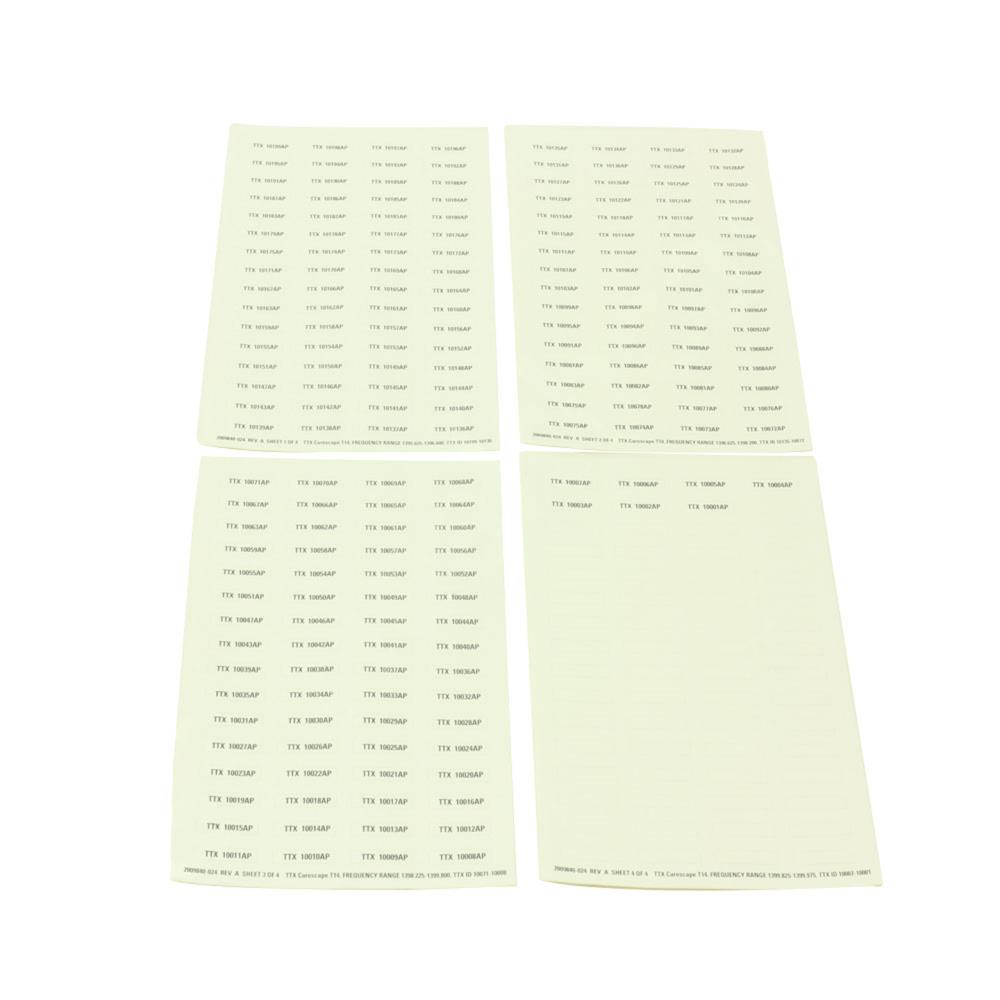 Label Sheet TTX CARESCAPE T14 Label Sheet TTX CARESCAPE T14