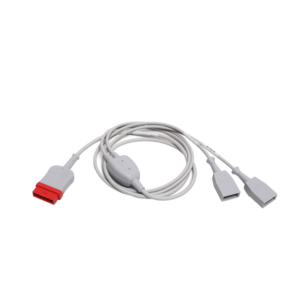 Cable IBP, Utah/Biotrans, doble, 1.2 m/4 pies. Cable IBP, Utah/Biotrans, doble, 1.2 m/4 pies.