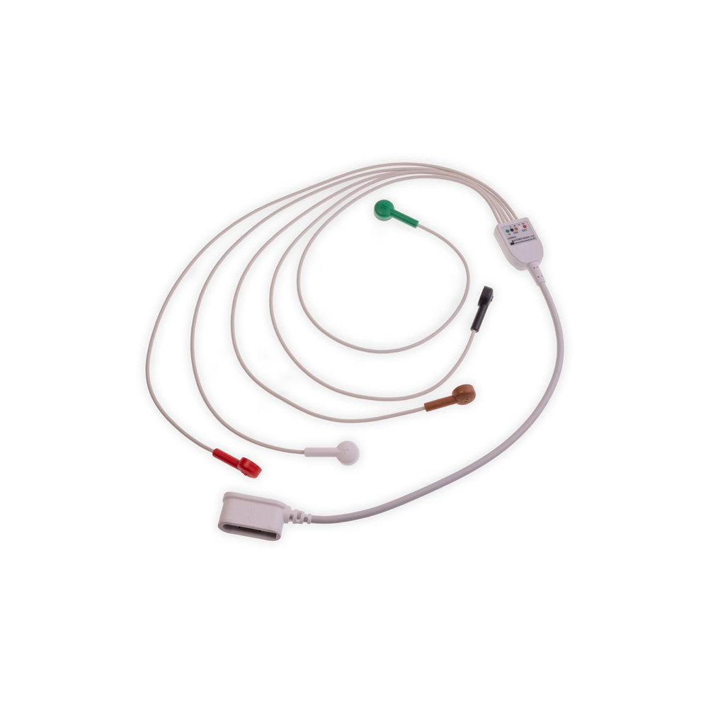 SEER 1000 Leadwire set, 5 leadwire, 2 CH, 75 cm (29.5 in), AHA