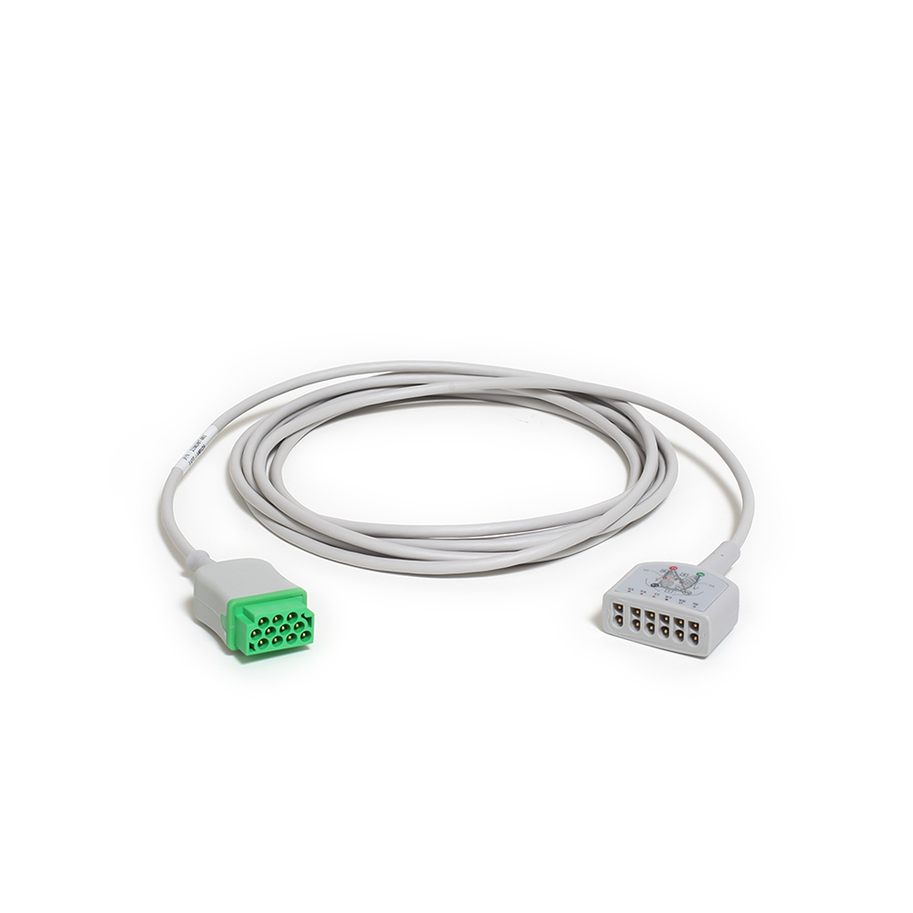 Cable troncal de ECG, 6 vías, AHA, 3, 6 m/12 pies Cable troncal de ECG, 6 vías, AHA, 3, 6 m/12 pies