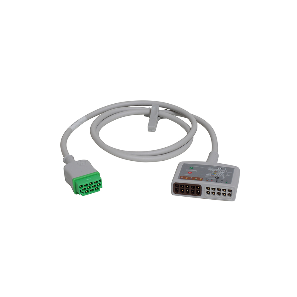 Cable Troncal ECG, 12 derivaciones, AHA, 1.2 m/4 ft. Cable Troncal ECG, 12 derivaciones, AHA, 1.2 m/4 ft.