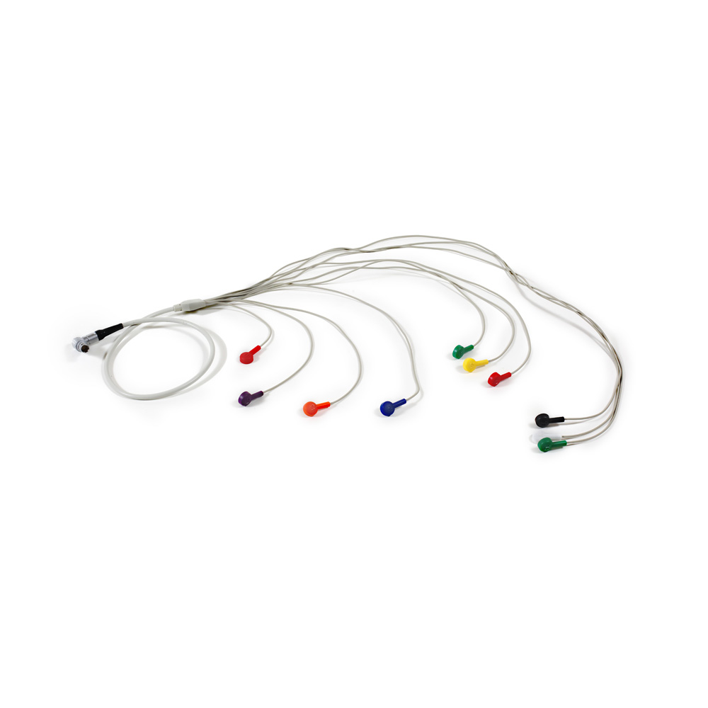 CABLE Holter ECG DE 12 CANALES, REDONDO, AHA, 130 CM