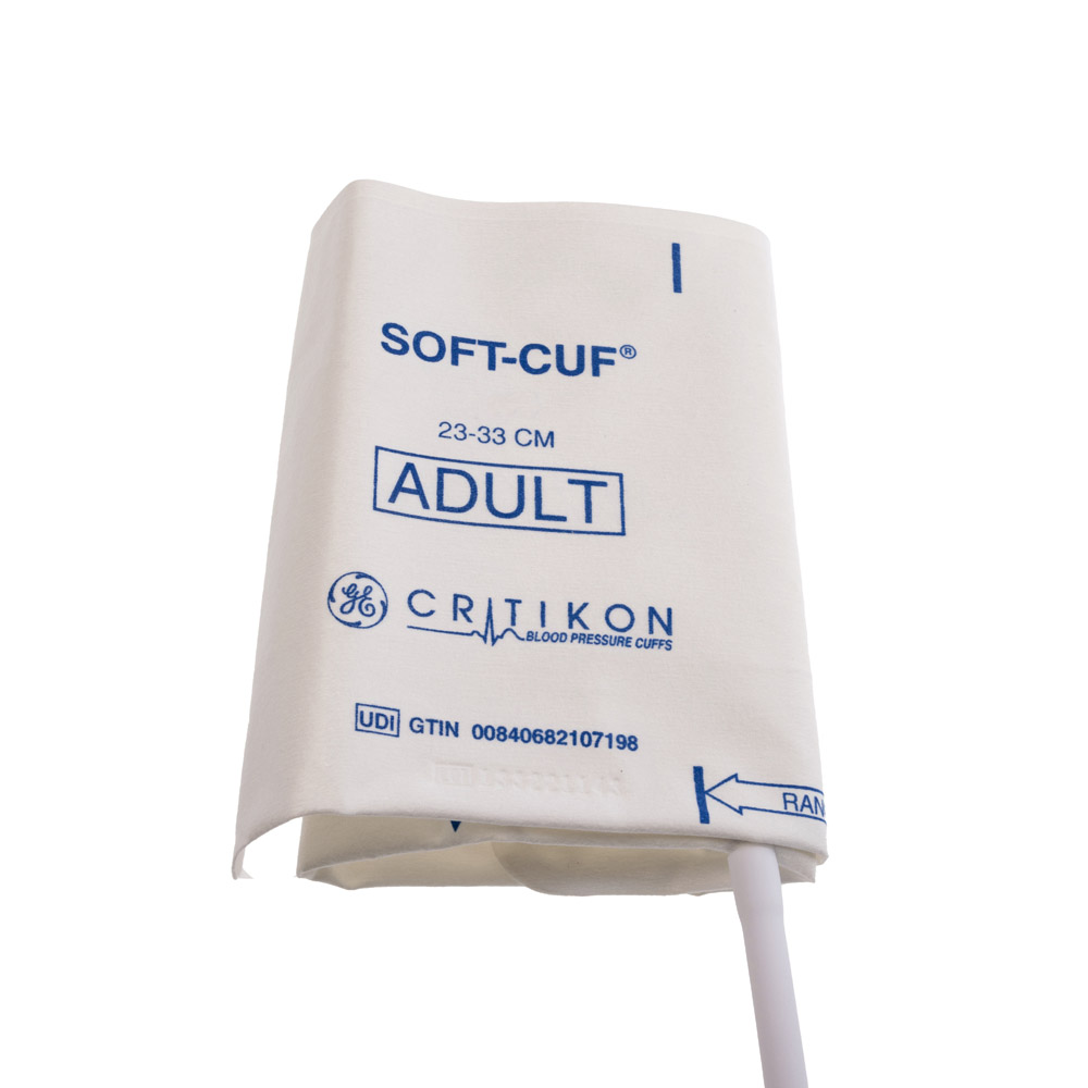 BRAZALETE DE PRESIÓN NO INVASIVA SOFT-CUF, ADULTO, BAYONETA DE 1 TB, 23-33 CM, ENG., CAJA/20 BRAZALETE DE PRESIÓN NO INVASIVA SOFT-CUF, ADULTO, BAYONETA DE 1 TB, 23-33 CM, ENG., CAJA/20