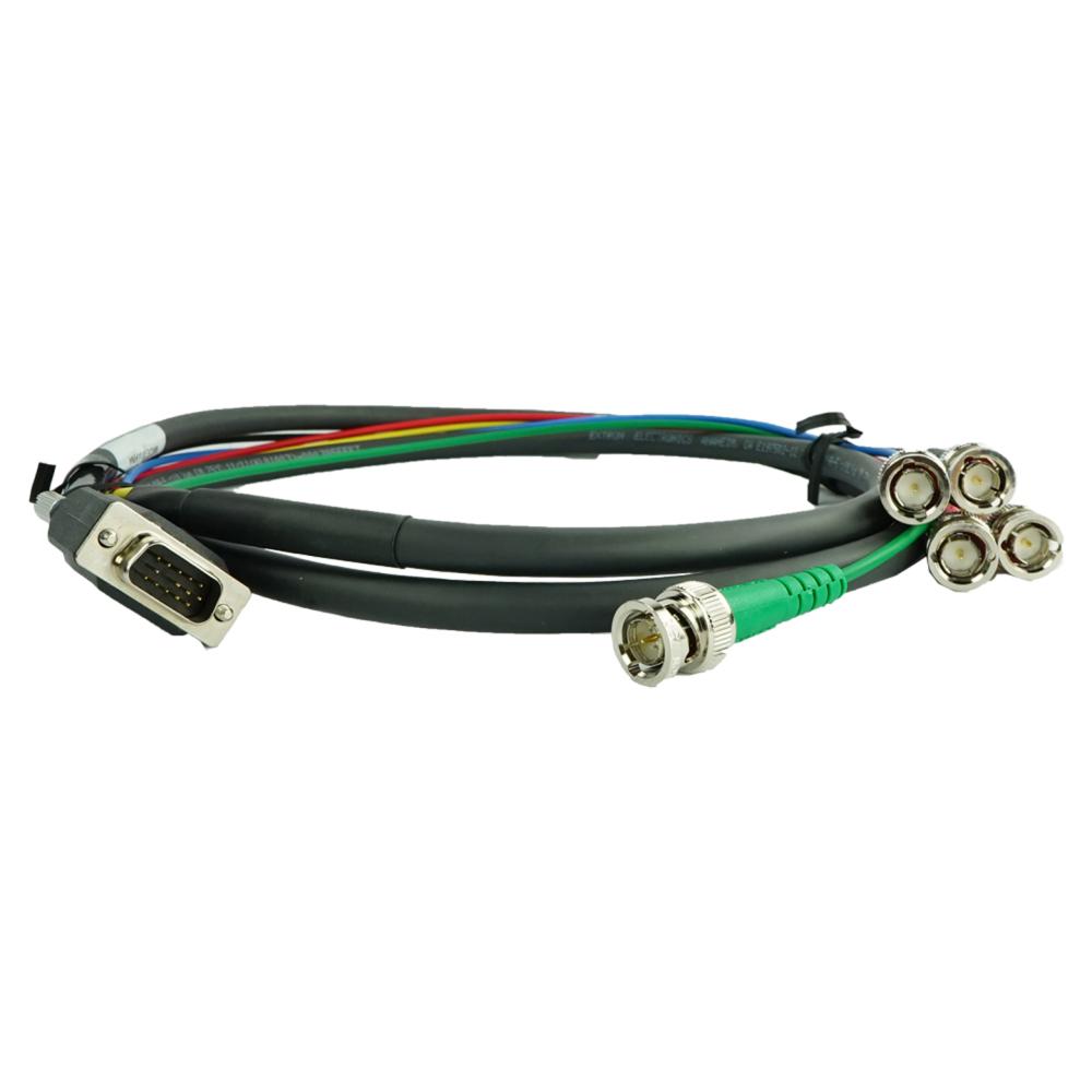 5 BNC Connector Male to High Definition 15 Male 6 Feet 5 BNC Connector Male to High Definition 15 Male 6 Feet
