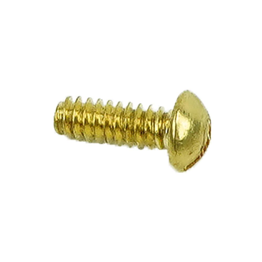 Brass Slotted Round Head Screw 6 32 x 0.375 N33P13006 Brass Slotted Round Head Screw 6 32 x 0.375 N33P13006