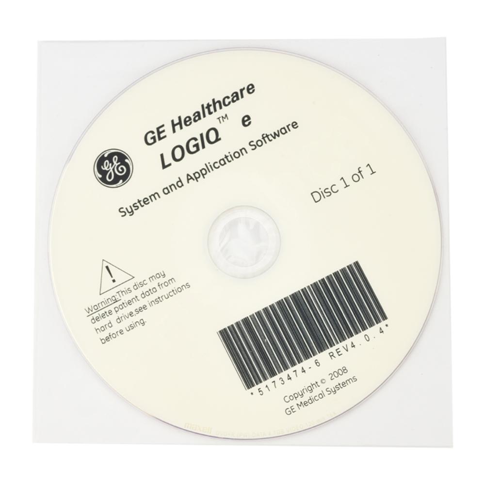 LOGIQ E R4.0.4 System and Application DVD LOGIQ E R4.0.4 System and Application DVD