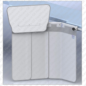 Kenex double pivot lower body shield, 92 cm wide x 70 cm high, includes 57 cm lift-off top shield, one single curtain with 3 overlapping sections Kenex double pivot lower body shield, 92 cm wide x 70 cm high, includes 57 cm lift-off top shield, one single curtain with 3 overlapping sections