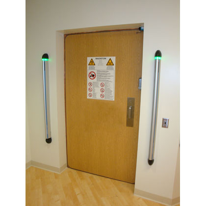 Metrasens Ferroguard Entry Control Wall mounted Inswing Door with installation